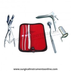 Hegar uterine dilator 3 pieces set,3-4, 5-6, 17-18, pinwheel, mathieu, grave large, collin large